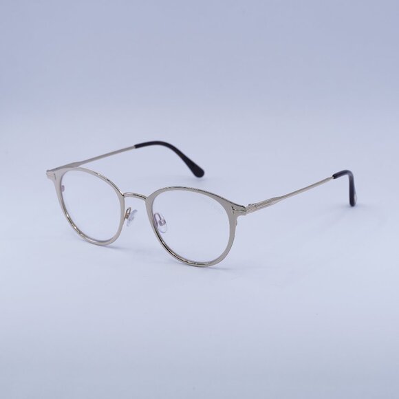 🕶️ New Tom Ford FT5528-B 029 Eyeglasses - Gold Frame 49mm